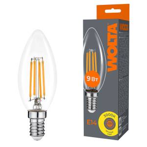 Светодиодная лампа Wolta Filament WF-C35-9W3KE14