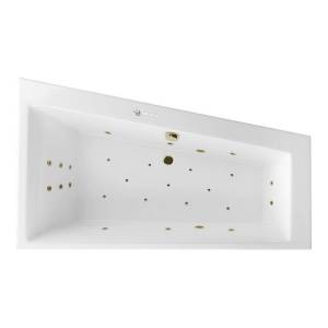 Акриловая ванна Excellent Sfera 170x100 (правая) "ULTRA" (бронза)
