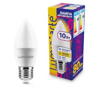 Светодиодная лампа Wolta Lumin Arte LSTD-C37-10W3KE27