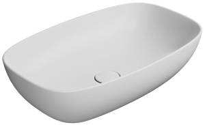 Раковина GSI Nubes 978309 белый матовый, 60x38