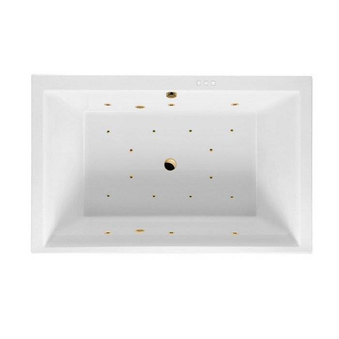 Акриловая ванна Excellent Crown Lux RELAX WAEX.CRO19.RELAX.GL 190x120 золото