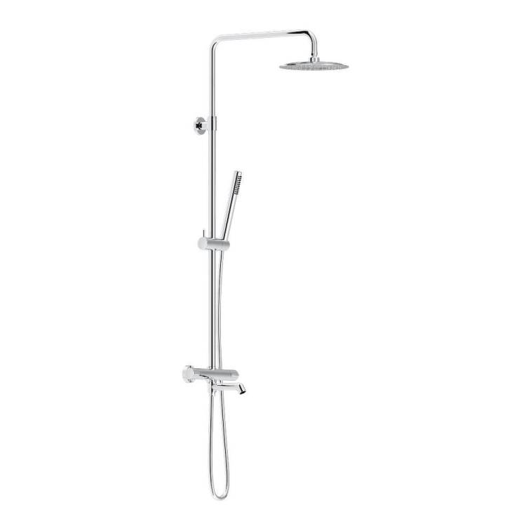 Душевая стойка Damixa Scandinavian Pure 936810000 с ТМС смесителем, хром