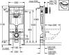 Система инсталляции для унитазов Grohe Rapid SL 38722001 4 в 1 с кнопкой смыва фото 2