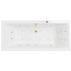 Акриловая ванна Excellent Pryzmat Slim 180x80 "ULTRA" (золото)