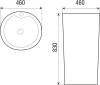 Раковина Weltwasser WW Leerbach 4646 GL-WT белая глянцевая фото 4