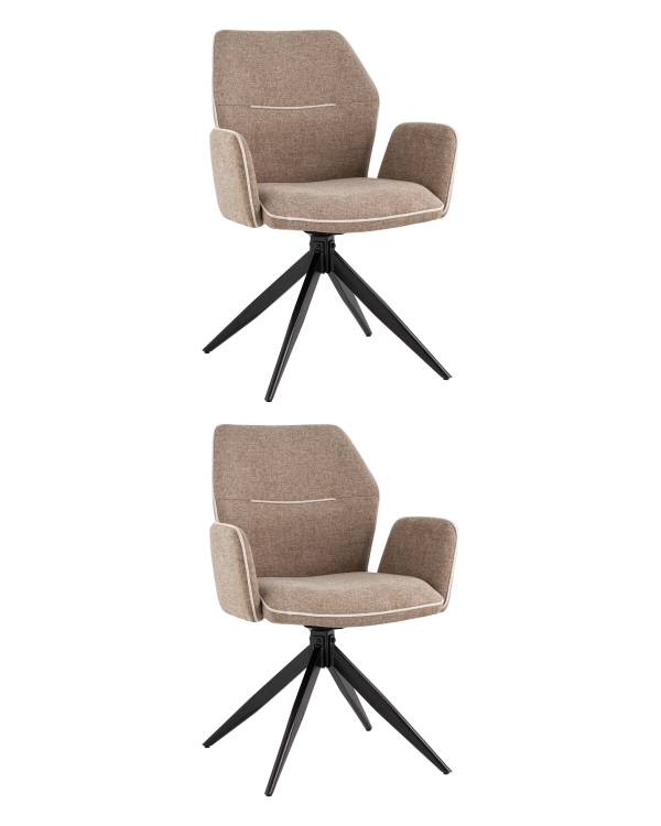 Набор из 2 стульев Stool Group Helm OS-2035FK UF920-02 X2 коричневый