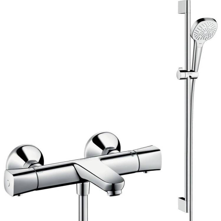 Душевой комплект Hansgrohe Ecostat universal 13123000 термостат + Душевой гарнитур Croma Select E Multi 26590400