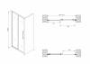 Душевая дверь Abber Schwarzer Diamant AG30100MH Хром фото 5