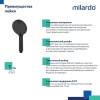 Душевая лейка Milardo Rora 4F ROR4FBRM18 черный матовый фото 3