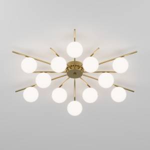 Потолочный светильник Eurosvet Sabina 302001/12 латунь Smart