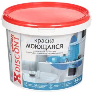 Краска для стен и потолков полиакриловая Ореол Дисконт моющаяся матовая белая 13 кг
