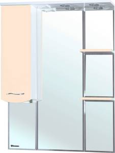 Зеркало Bellezza Мари 85 L белое, бежевое