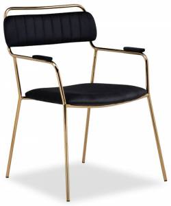 Стул Woodville Aspen 15652 золотой, черный