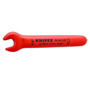Ключ гаечный рожковый KNIPEX дюймовый VDE, размер под ключ 3/8 , 108 мм, диэлектрический