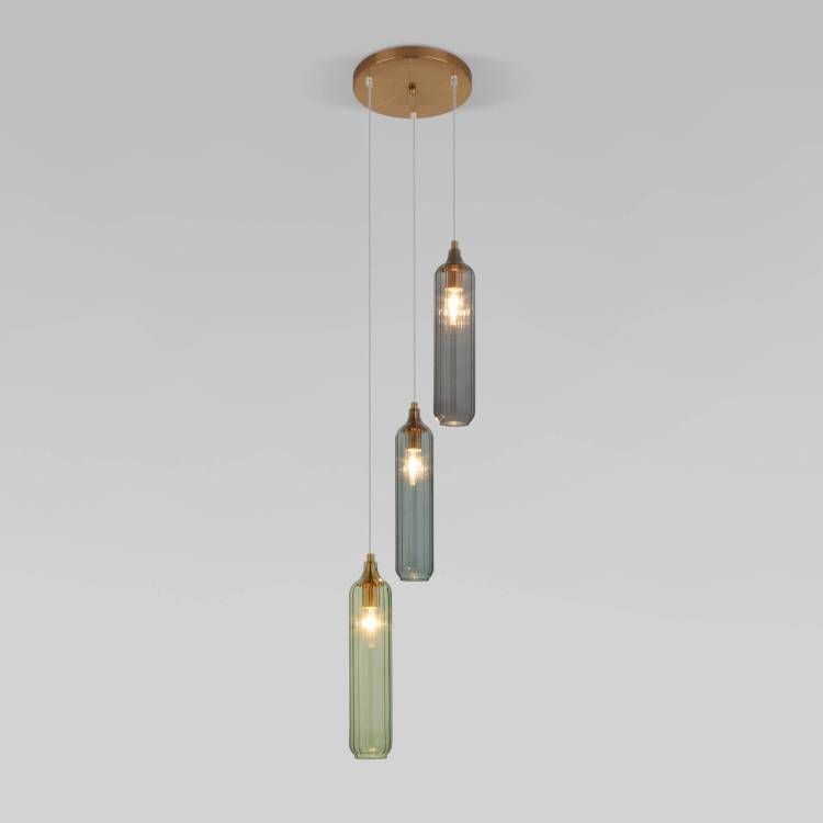 Подвесной светильник Eurosvet Siesta 50252/3 латунь Smart