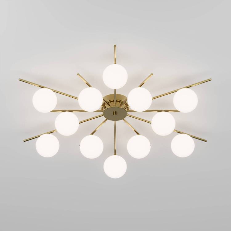 Потолочный светильник Eurosvet Sabina 302001/12 латунь Smart