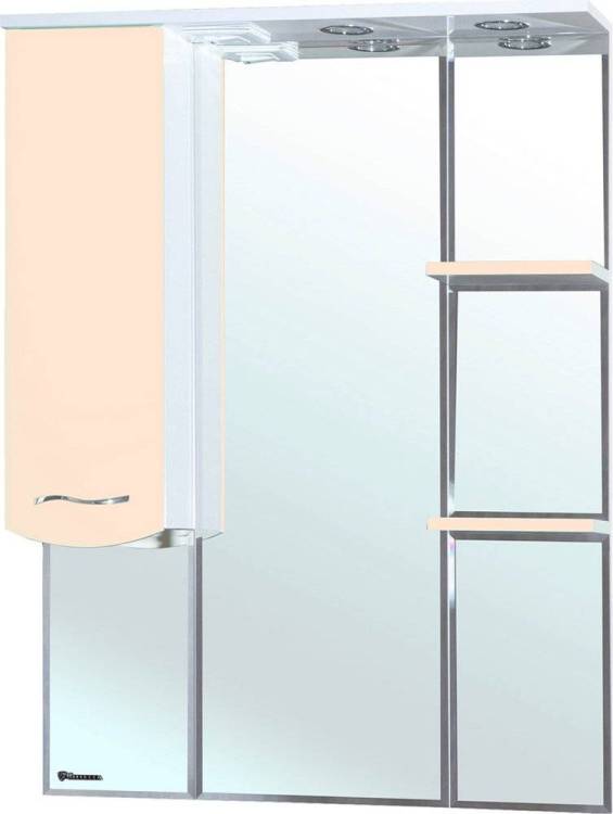 Зеркало Bellezza Мари 85 L белое, бежевое