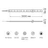Светодиодная лента Gauss 14,4W/m 120LED/m 2835SMD теплый белый 3M BT082 фото 2