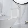 Смеситель для раковины Rose R1811C-1 высокий, белый фото 13