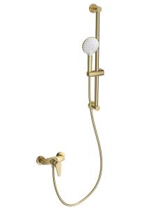 Смеситель для душа Wonzon & Woghand WW-AE3103-BG с гарнитуром, брашированное золото