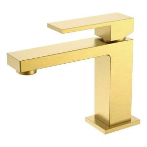 Смеситель для раковины Boheme Qubic 471-MG Matt Gold