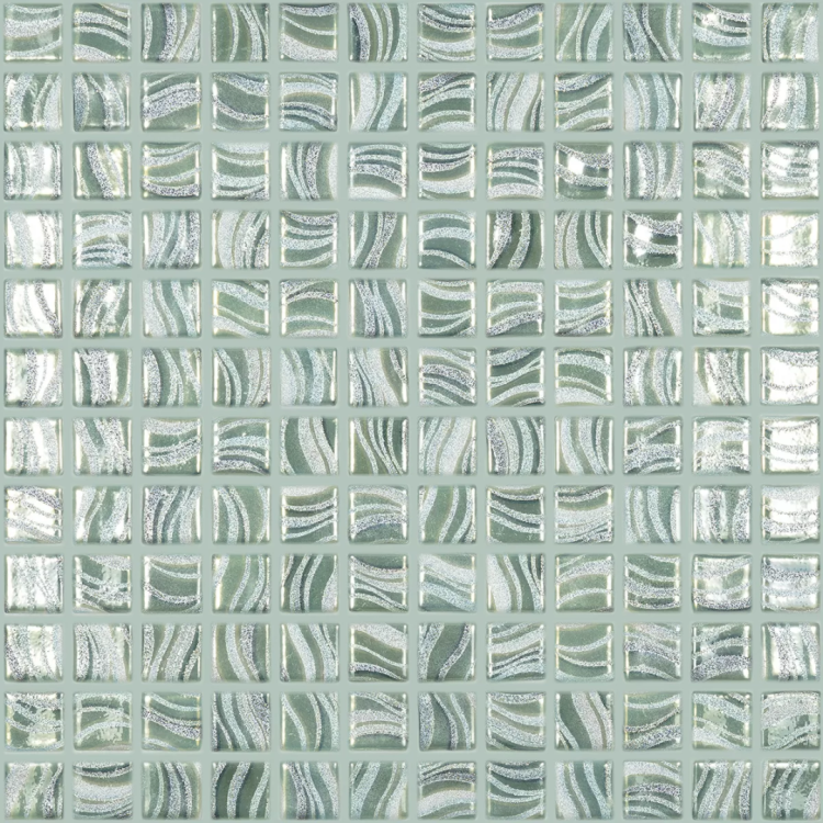 Мозаика Vidrepur Glitter Jade 7806 (на сетке) 25x25 31.7x31.7