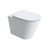 Унитаз приставной BelBagno Flay BB1003CB-TOR/SC безободковый, с сиденьем микролифт, белый фото 2