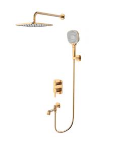 Душевая система Wonzon & Woghand Tetra WW-841224-BRG брашированное розовое золото