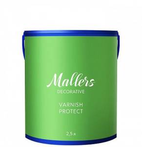 Лак Mallers Varnish Protect полуматовый 2.5 л