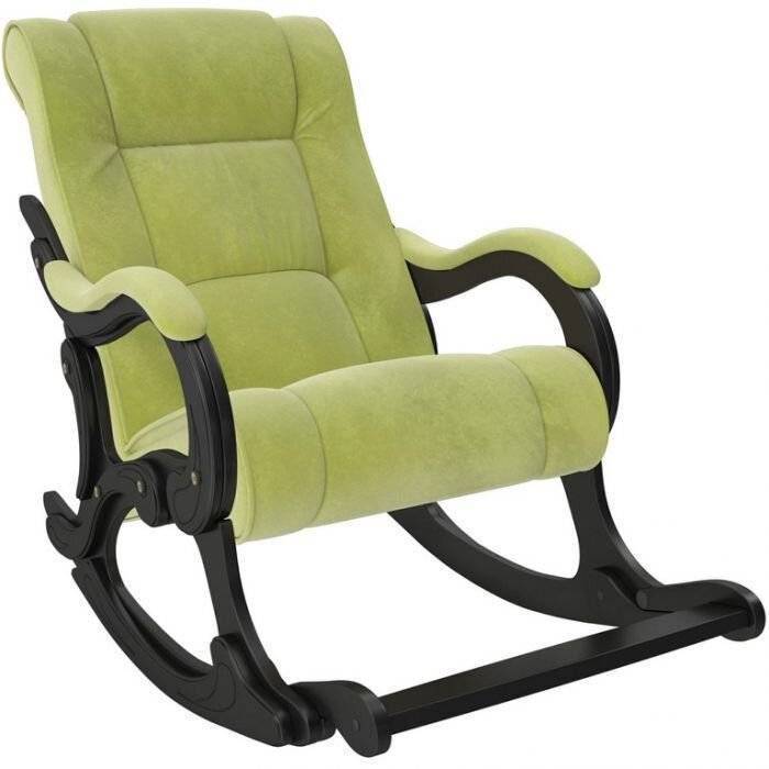 Кресло-качалка Leset Модель 77 2000000068466 Венге/Verona Apple Green