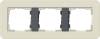 Рамка 3-постовая Gira E3 песочный/антрацит 0213427
