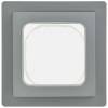Рамка 1-постовая IEK Flite FI-M10-32-55-K03 серый фото 2