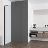 Душевая перегородка Vincea Walk in VSW-7HA700CLB профиль черный, стекло прозрачное, 70x200