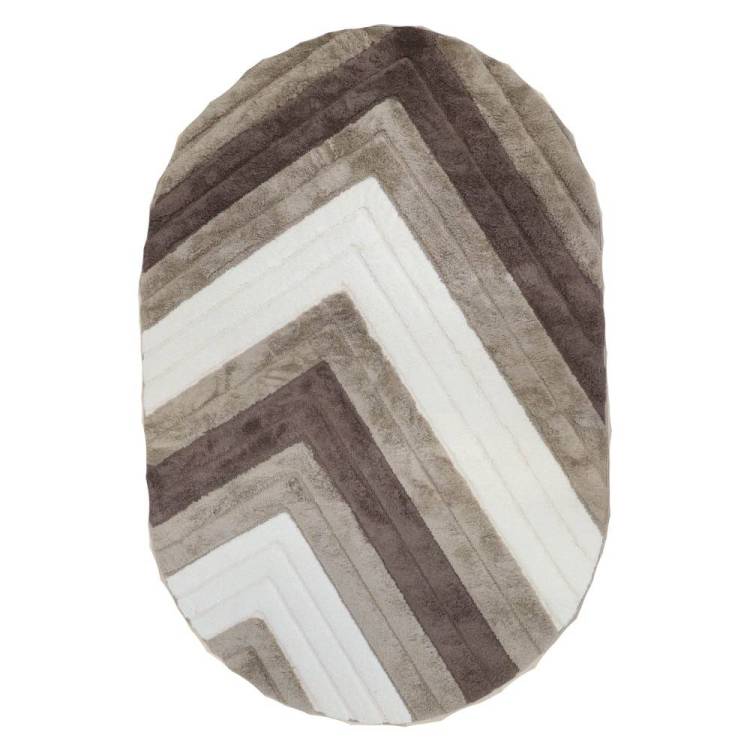 Ковер Oz Kaplan Messi 05488A Beige Овал 0.8x1.5