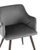 Набор из 2 стульев Stool Group Монарх New DC-1502 HLR-24 X2 серый фото 6
