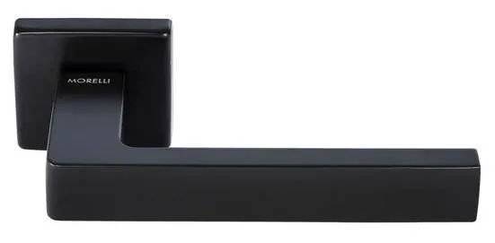 Дверная ручка Morelli HORIZONT S5 NERO черный толщина розетки - 7мм
