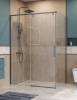 Душевой уголок BelBagno SOFT_CLOSE-1-AH-1-130/90-C-GM профиль оружейная сталь, стекло прозрачное, 130x90x200 фото 2