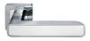 Дверная ручка MORELLI  FLEX MH-44 SC/W-S55 матовый хром/белый