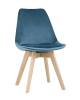 Набор из 4 стульев Stool Group Frankfurt Y863 velvet dark blue X4 синий фото 2