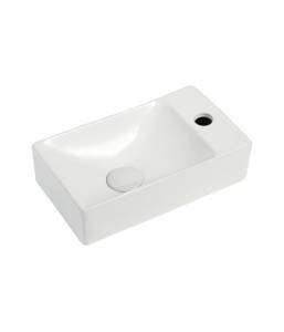 Раковина Agger ASH131375L левая, 38 см, белая глянцевая