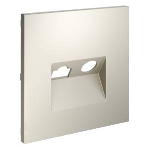 Лицевая панель для ТВ-розетки+Ethernet RJ45 Voltum S70 VLS002703 кашемир