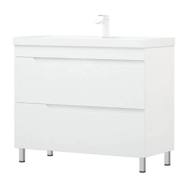 Тумба с раковиной Corozo Юрма 100 Z2 напольная, белый
