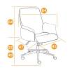 Кресло компьютерное Tetchair York 13861 флок, бежевый фото 9