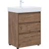Тумба с раковиной Aquanet Nova Lite 00302471 60 дуб рустикальный, 3 ящика