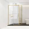 Душевой уголок Vincea Slim Soft VSR-1SS9011CLG 1100x900, профиль брашированное золото, стекло прозрачное