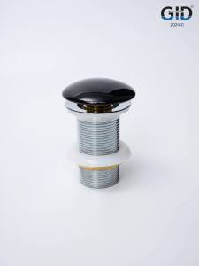 Донный клапан Gid Minucia Bl100 72201K без перелива, черный глянцевый