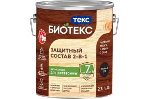 Защитный состав 2-в-1 Текс Биотекс мореный дуб 2.7 л