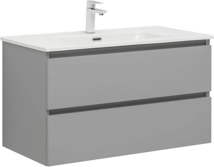Тумба с раковиной Aquanet Vega 90 мисти грин