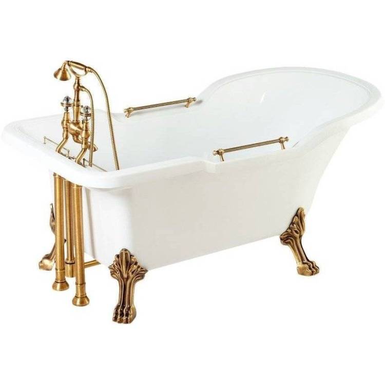 Ванна из искусственного камня Migliore Impero 25267 180x87 бронза