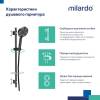 Душевой гарнитур Milardo Ideal Spa ILS3B70M16 черный матовый фото 6